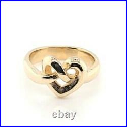 James Avery Designer Signed 14K Yellow Gold Heart Knot Ring (DG7003051)