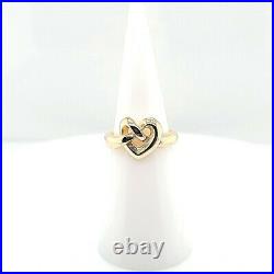James Avery Designer Signed 14K Yellow Gold Heart Knot Ring (DG7003051)
