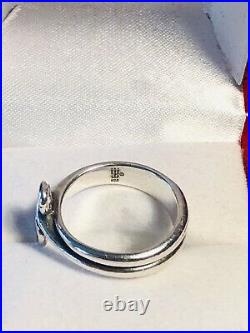 James Avery Double Dangle Ring Sterling Silver 925 Retired RARE