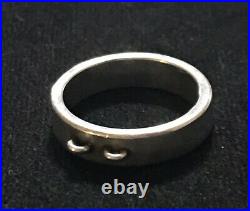 James Avery Double Dangle Ring Wide Sterling Silver Size 7 Retired