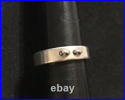 James Avery Double Dangle Ring Wide Sterling Silver Size 7 Retired