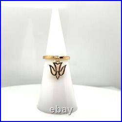 James Avery Dove Charm 14K Yellow Gold Band Ring (DG7059934)