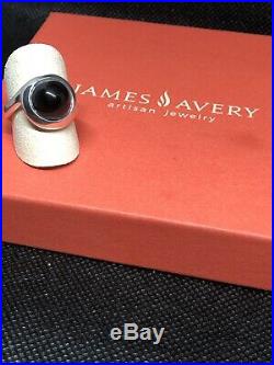 James Avery Encircled Black Onyx Ladies Ring, Size 8