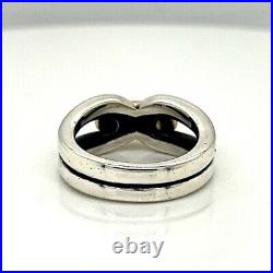 James Avery Enduring Band Sterling Silver 14K Gold Ring (DG7020431)