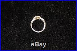 James Avery Enduring Bond Sterling Silver 14K Yellow Gold Ring SIZE 5.5