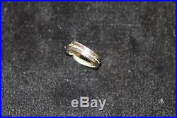 James Avery Enduring Bond Sterling Silver 14K Yellow Gold Ring SIZE 5.5
