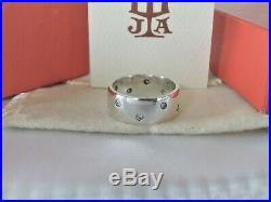 James Avery Enduring Ring band with diamonds Sterling silver size 7