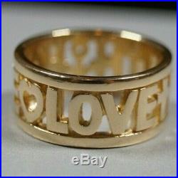 James Avery Faith Hope Love Ring Size 8 14k Yellow Gold