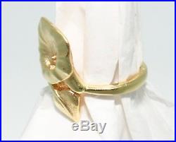 James Avery Flower Ring 14k Yellow Gold Sz. 6.25 Authentic & Extremely Rare