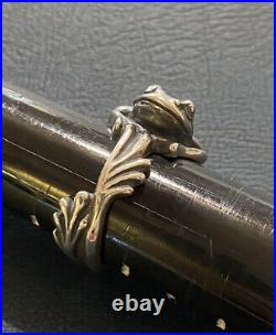 James Avery Frog Toad Wrap Ring 3D Retired Sterling Silver Size 6.75