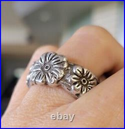James Avery HEAVY Triple Flower Ring OLDER Piece RARE! Fabulous Ring! Sz 9 James Avery HEAVY Triple Flower Ring OLDER Piece RARE! Fabulous Ring! Sz 9