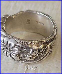 James Avery HEAVY Triple Flower Ring OLDER Piece RARE! Fabulous Ring! Sz 9 James Avery HEAVY Triple Flower Ring OLDER Piece RARE! Fabulous Ring! Sz 9