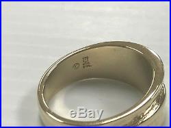 James Avery Hammered 14k Yellow Gold Radiant Cross Ring Size 11 JA27