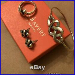 James Avery Heart Knot Set-Ring, bracelet, necklace, earrings