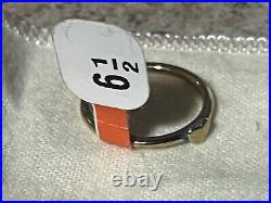 James Avery Heart Ring Size 6.5 Gold Plated Sterling Silver