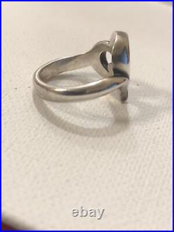 James Avery Joy of My Heart Sterling Silver and 14K Gold Ring size 7