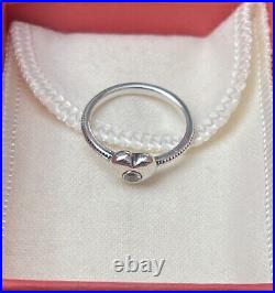 James Avery Keepsake Heart Birthstone Ring/White Sapphire/Size-7