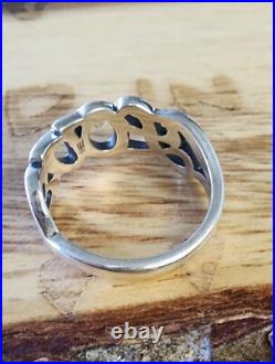 James Avery LOVE Script Ring, Retired Size 8 VERY Good Condition