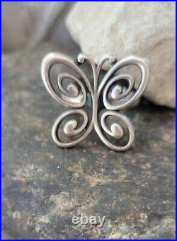 James Avery Large Butterfly Ring Size 6.5 Retired