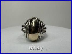 James Avery Large Knot Ring 14k Gold & Sterling Silver Size Sz 6.75 19mm