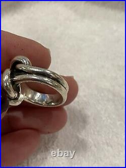 James Avery Large Love Knot Bold Ring Sterling Silver Size 6.5 RETIRED RARE