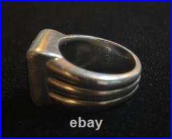 James Avery Large Square Retired Onyx Ring Size 9.5