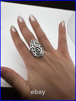 James Avery Long Sorrento 925 Sterling Silver-Size 8.5-Thick Hefty Version 11 gr