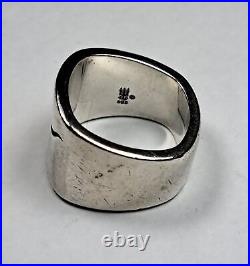 James Avery Longhorn Band Ring Size 6.5 Sterling Silver 925 University of Texas