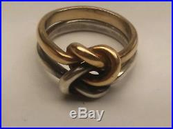 James Avery, Lovers' Knot Ring. 925/14k. Size 6.5. 24% Off Retail! (18004017)