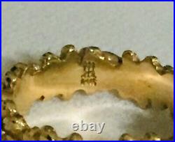 James Avery Margarita Daisy Flower Band Ring 14k Yellow Gold Size 6.5