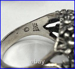 James Avery Margarita Daisy Flower Dome Ring Size 6 In Sterling Silver