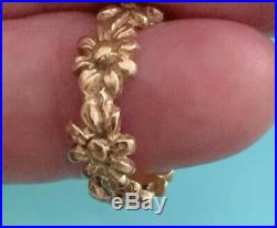 James Avery Margarita Daisy Ring 14K Gold Size 5 1/2