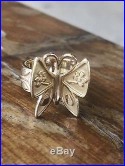 James Avery Mariposa Butterfly Ring Pendant & Earrings Set 14k GoldGUC
