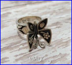 James Avery Mariposa Butterfly Sterling Silver 10.0g Ring Size 7 LG