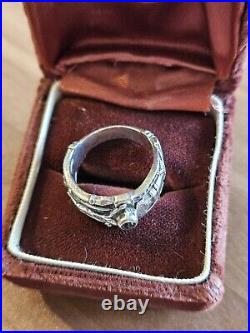 James Avery Martin Luther Sterling Silver Ring Jesus Inri Sz 6.925