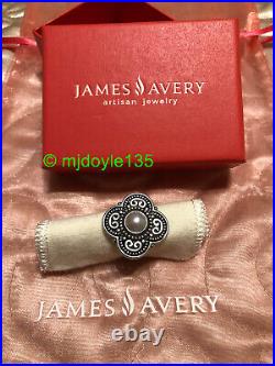 James Avery Milano Cultured Pearl Beaded Ring 9 HTF Retired L@@K
