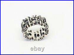 James Avery Modernist Band Ring Rare Retired Sterling Silver Size 6