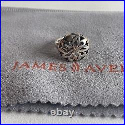 James Avery Moroccan Flower Statement Ring Sterling 925 Floral Medallion Retired