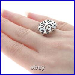 James Avery Moroccan Flower Statement Ring Sterling 925 Floral Medallion Retired