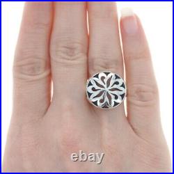 James Avery Moroccan Flower Statement Ring Sterling 925 Floral Medallion Retired