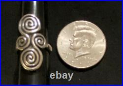 James Avery Mycenaean Scroll Ring Sterling Silver Retired Rare Size 7