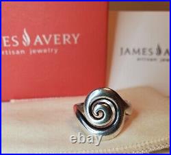 James Avery Omega Swirl Ring Size 8.5