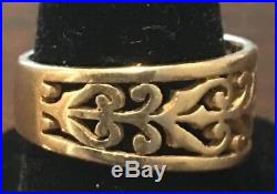 James Avery Open Adorned 14K Gold Ring Size 7