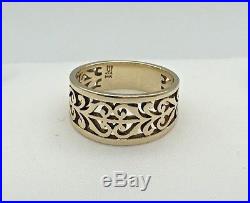 James Avery Open Adorned 14K Yellow Gold Ring Size 7.5