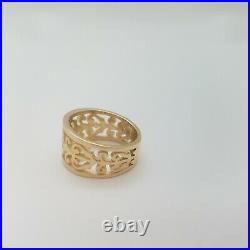 James Avery Open Adorned Filigree 14k Gold Ring Sz 5
