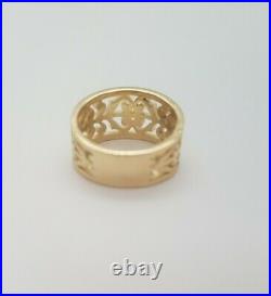 James Avery Open Adorned Filigree 14k Gold Ring Sz 5