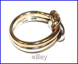 James Avery Original Lover's Knot Ring 14K Gold Sterling Silver