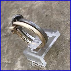 James Avery Original Lovers' Knot Ring RG-1237 Sz 7 1/2 14K Gold Sterling Silver