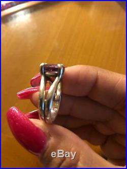 James Avery Oval Amethyst Ring size 7 1/2 website for $365