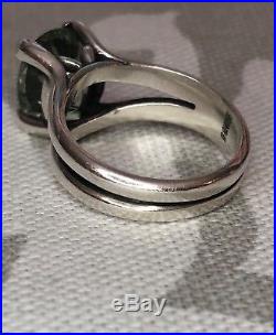 James Avery Oval Prasiolite Ring Sterling Silver Size 6